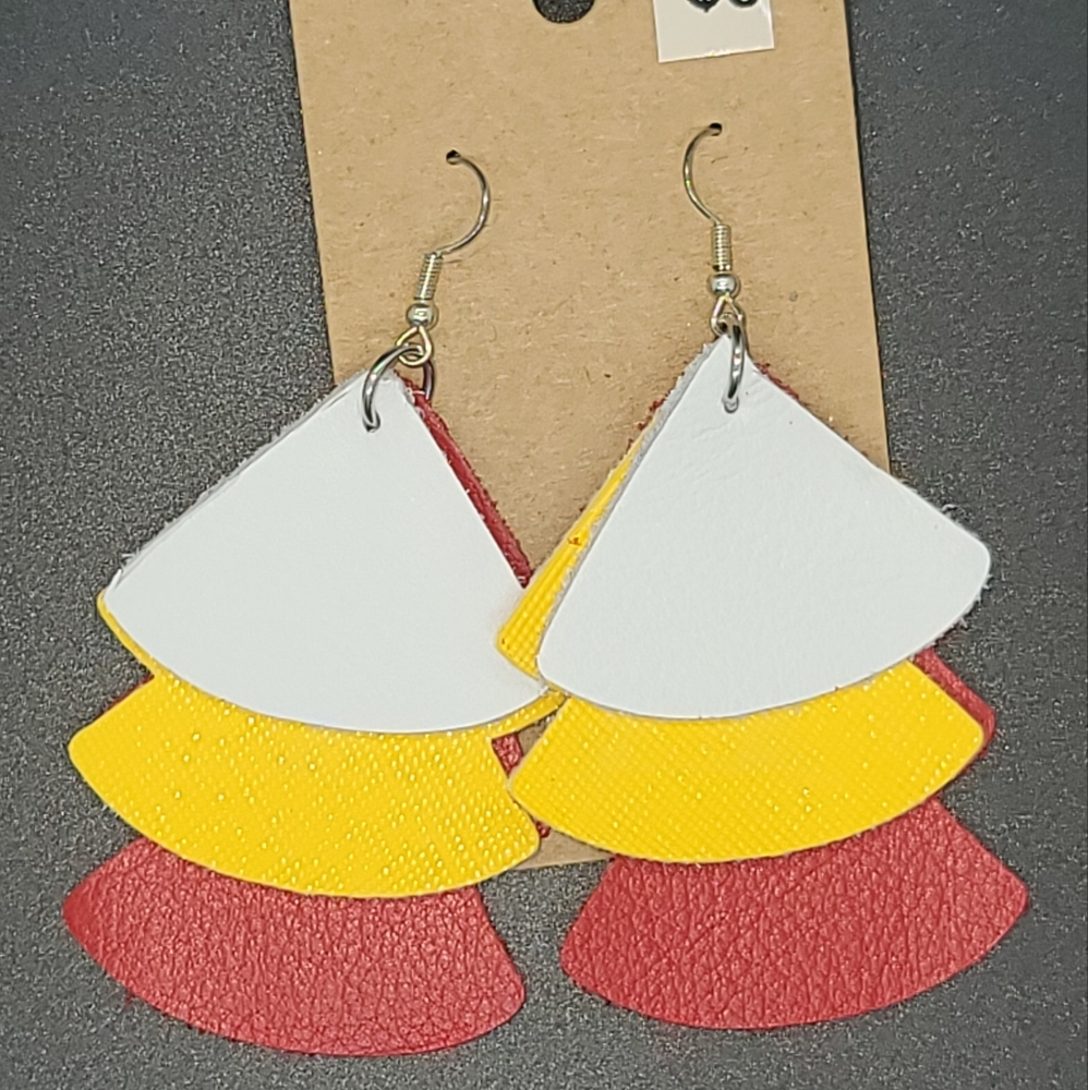Leather earrings